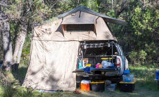 Jason T.'s photo of tent camping at White Crossing Camping along the Black River near Pima, AZ