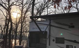 Jori W.'s photo of rv camping at Mud Lake East — Chain O' Lakes State Park near Wonder Lake, IL