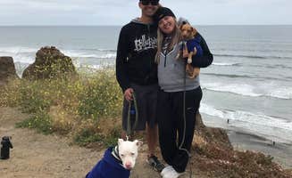 Christopher V.'s photo of camping with pets at Bluffs Campground — San Onofre State Beach near Costa Mesa, CA