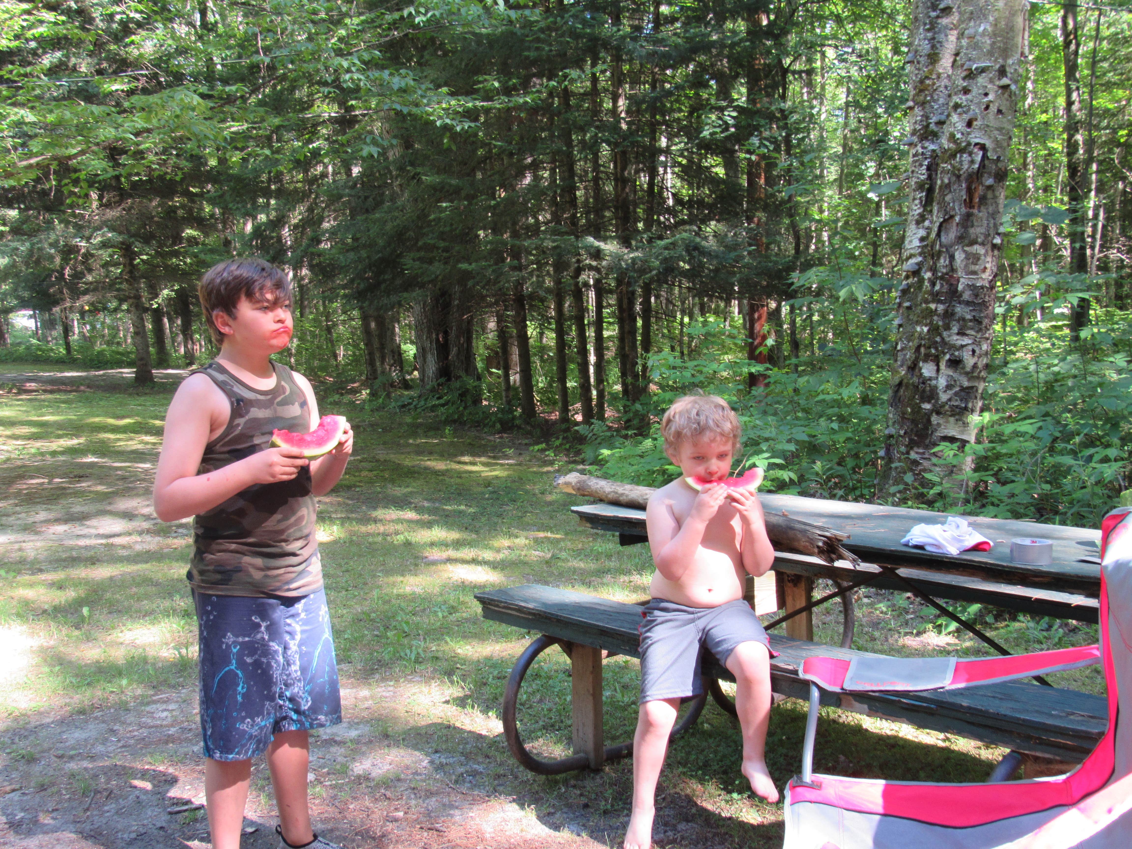 Camper-submitted photo at White Birch Canoe Trips & Campground near Prudenville, MI