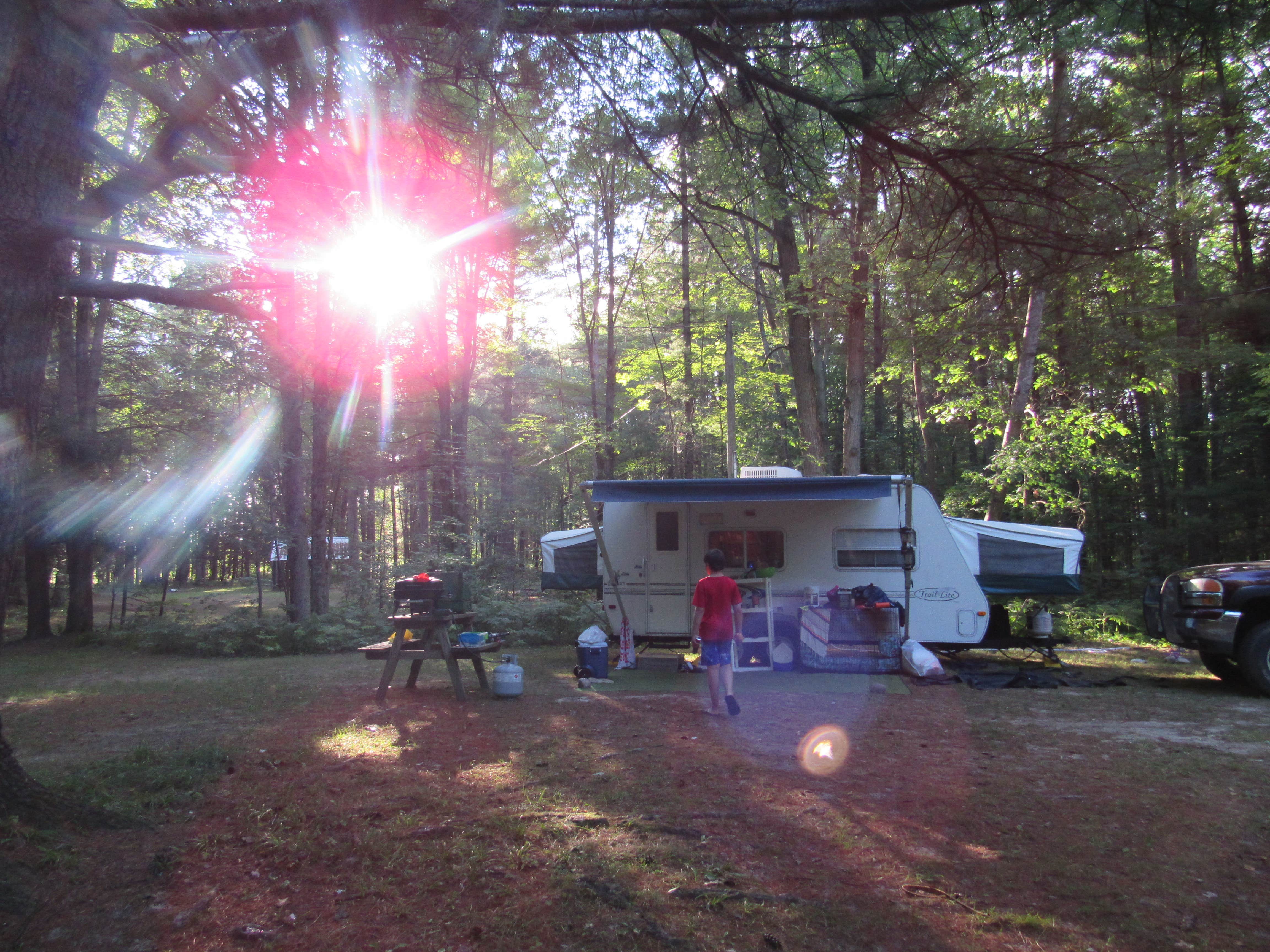 Camper-submitted photo at White Birch Canoe Trips & Campground near Prudenville, MI