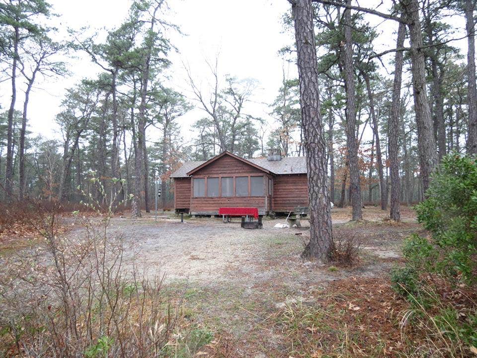 Ellen C.'s photo of a cabin at Bass River State Forest near Collingswood, NJ