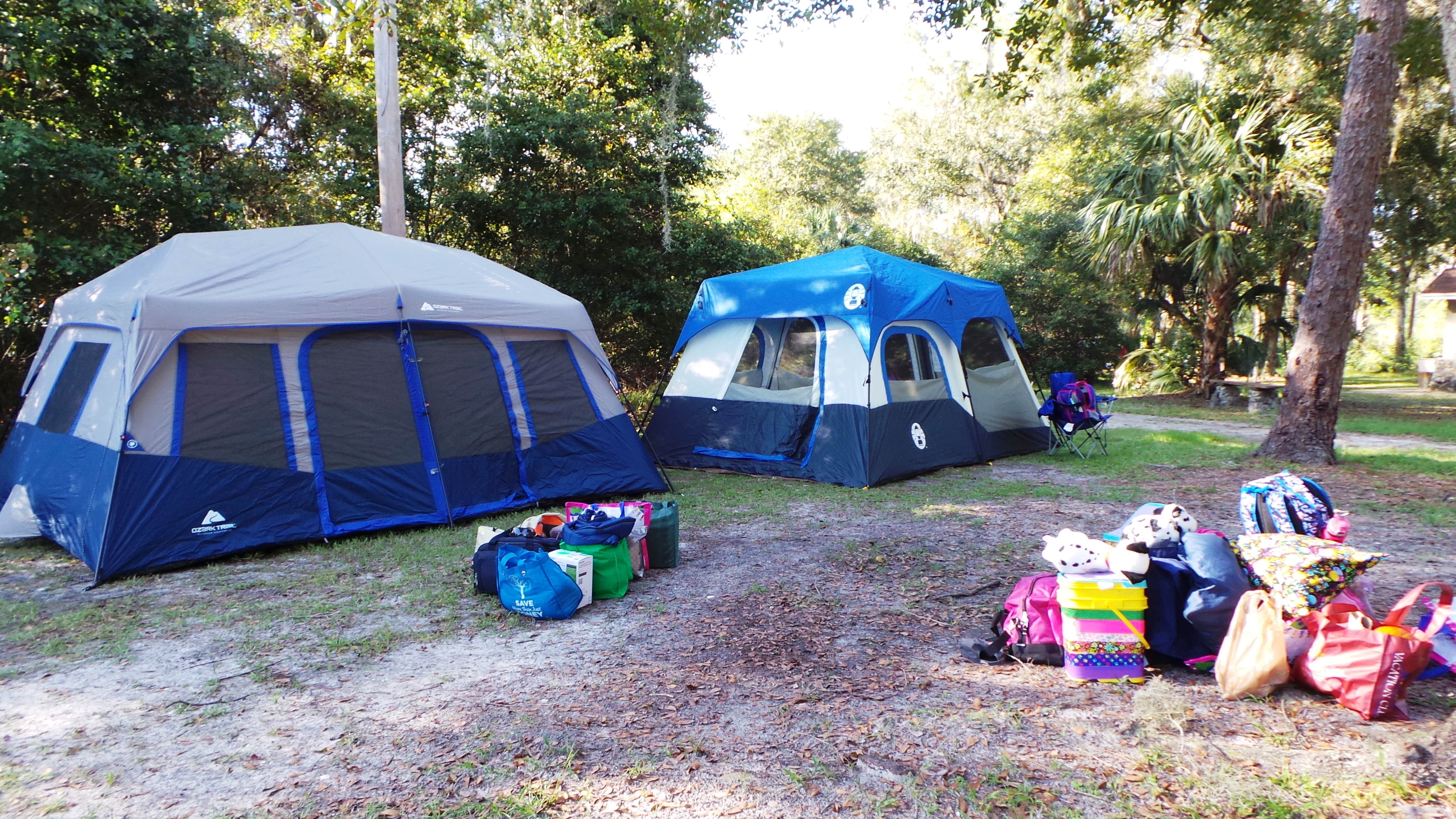Jeanene A.'s photo of tent camping at Hillsborough River State Park Campground near Polk City, FL