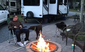 April L.'s photo of camping with pets at Delaware Water Gap / Pocono Mountain KOA near Delaware Water Gap National Recreation Area