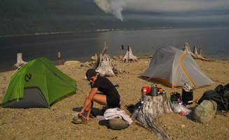 Kate I.'s photo of tent camping at Rainbow Point — Ross Lake National Recreation Area near North Cascades National Park