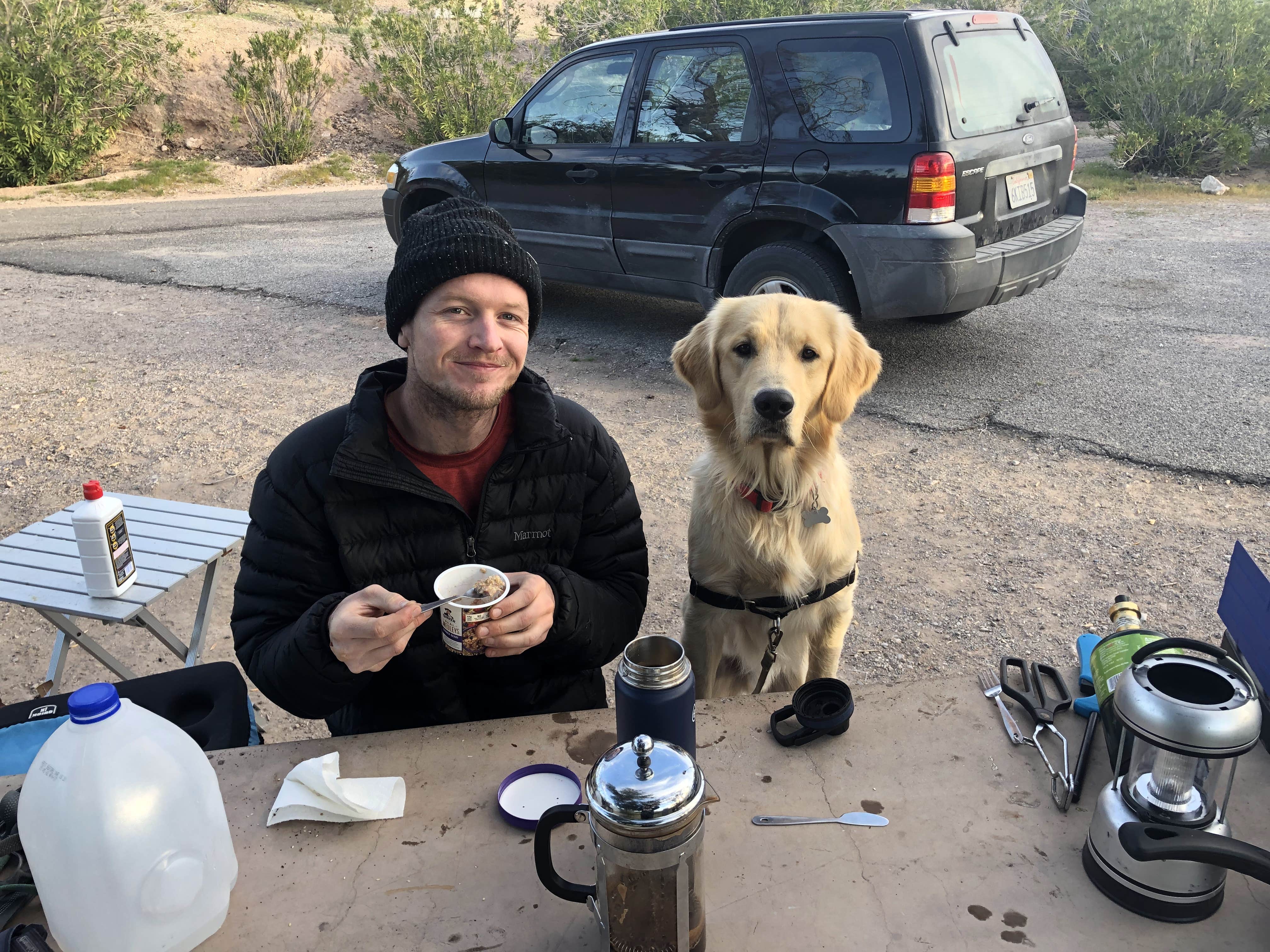 Austin C.'s photo of camping with pets at Echo Bay Lower Campground — Lake Mead National Recreation Area near Meadview, AZ