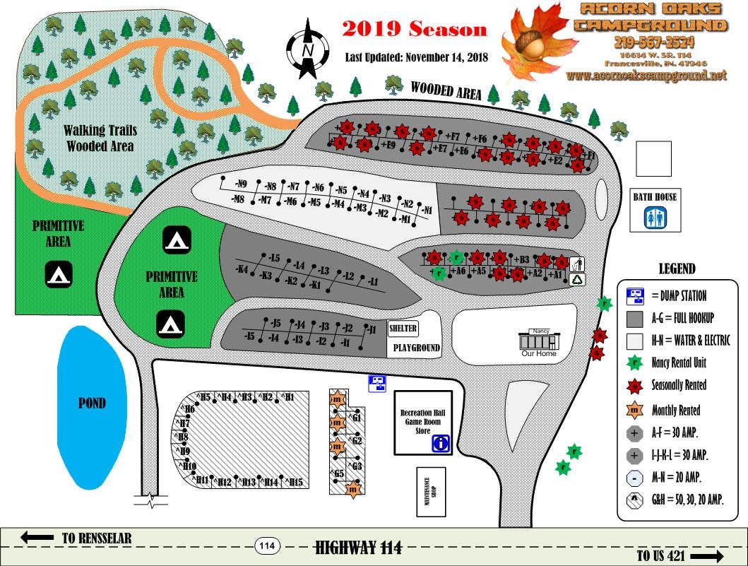 Camper-submitted photo at Acorn Oaks Campground near Wolcott, IN