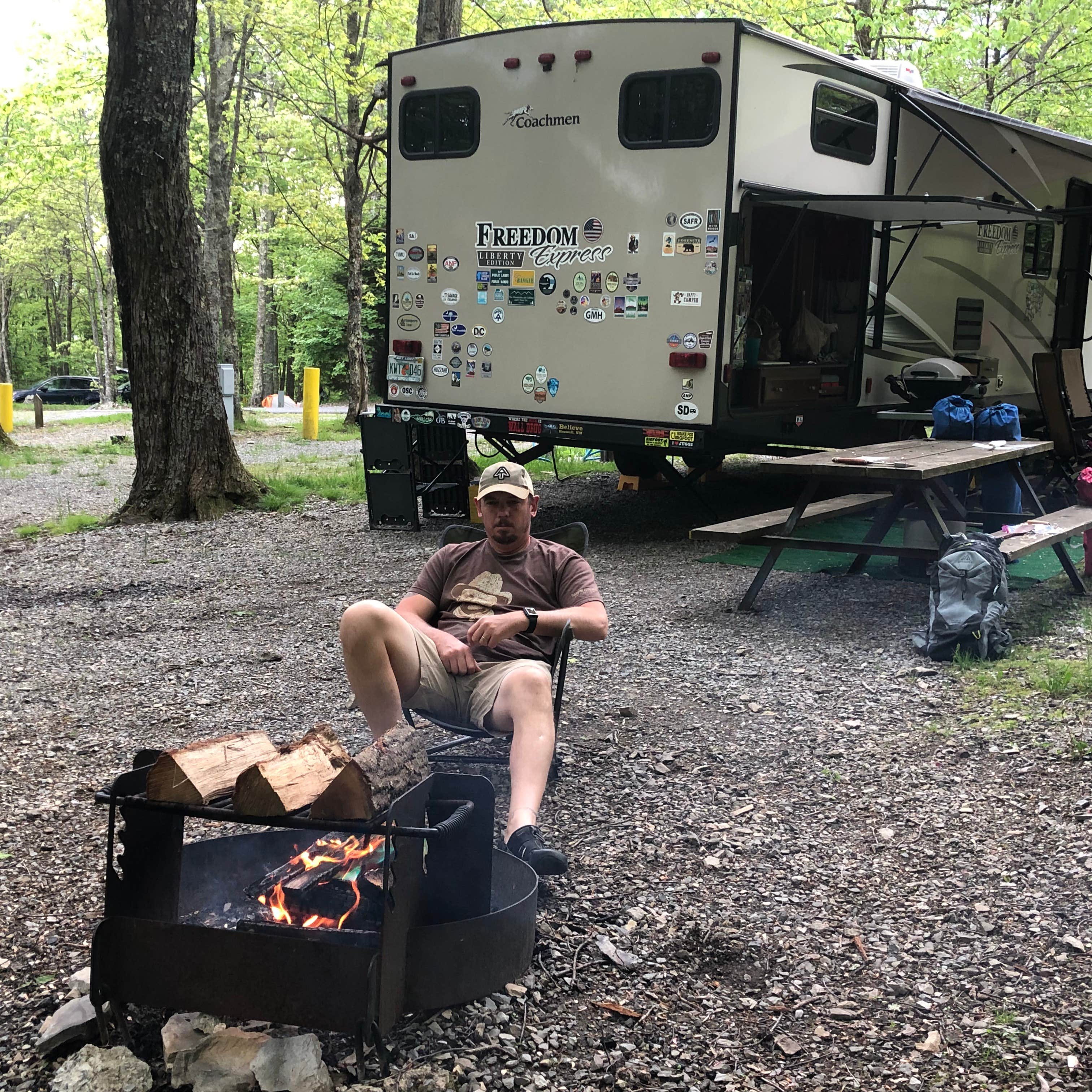 Erin S.'s photo of rv camping at Hickory Ridge Campground — Grayson Highlands State Park near Scottville, NC