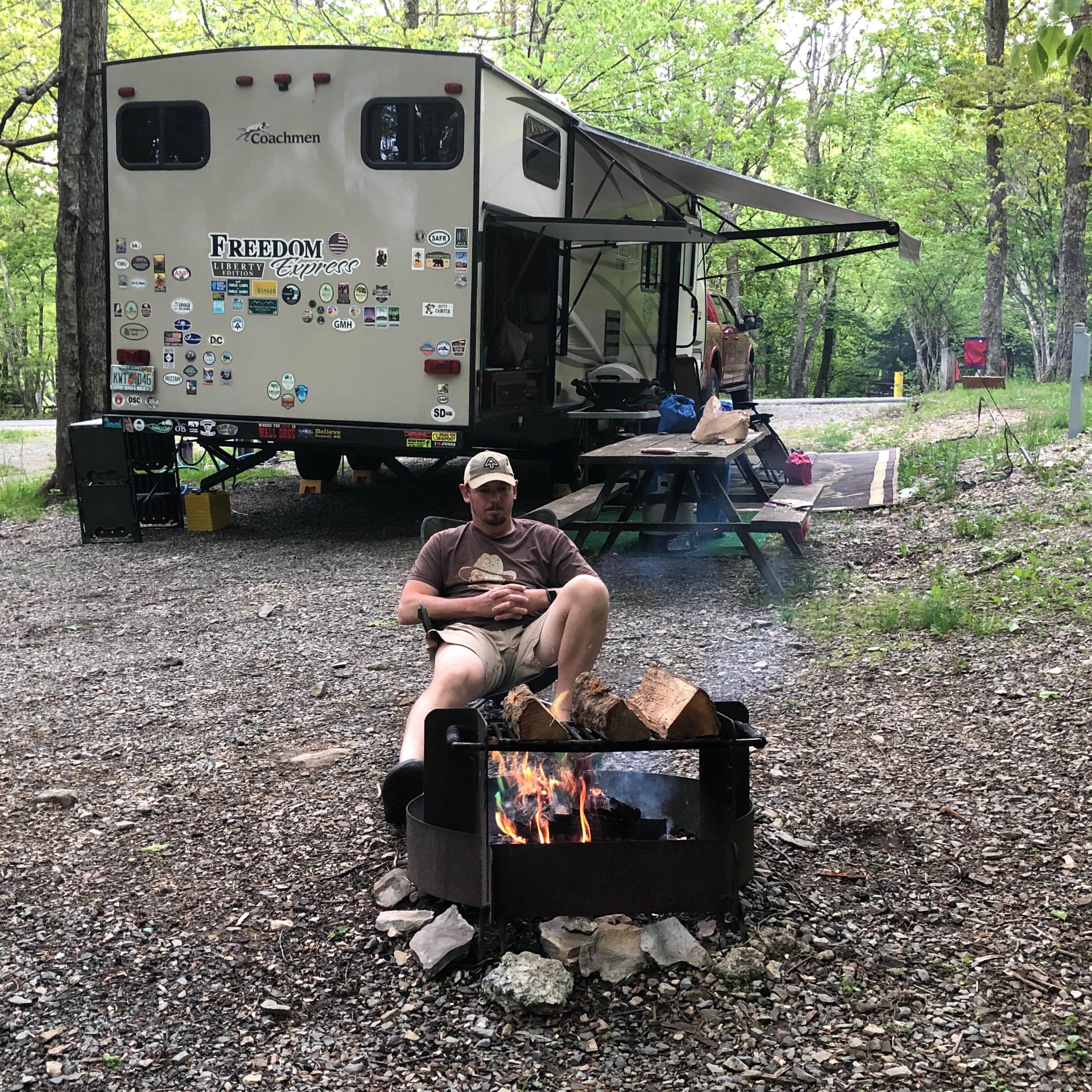Erin S.'s photo of rv camping at Hickory Ridge Campground — Grayson Highlands State Park near Rosedale, VA