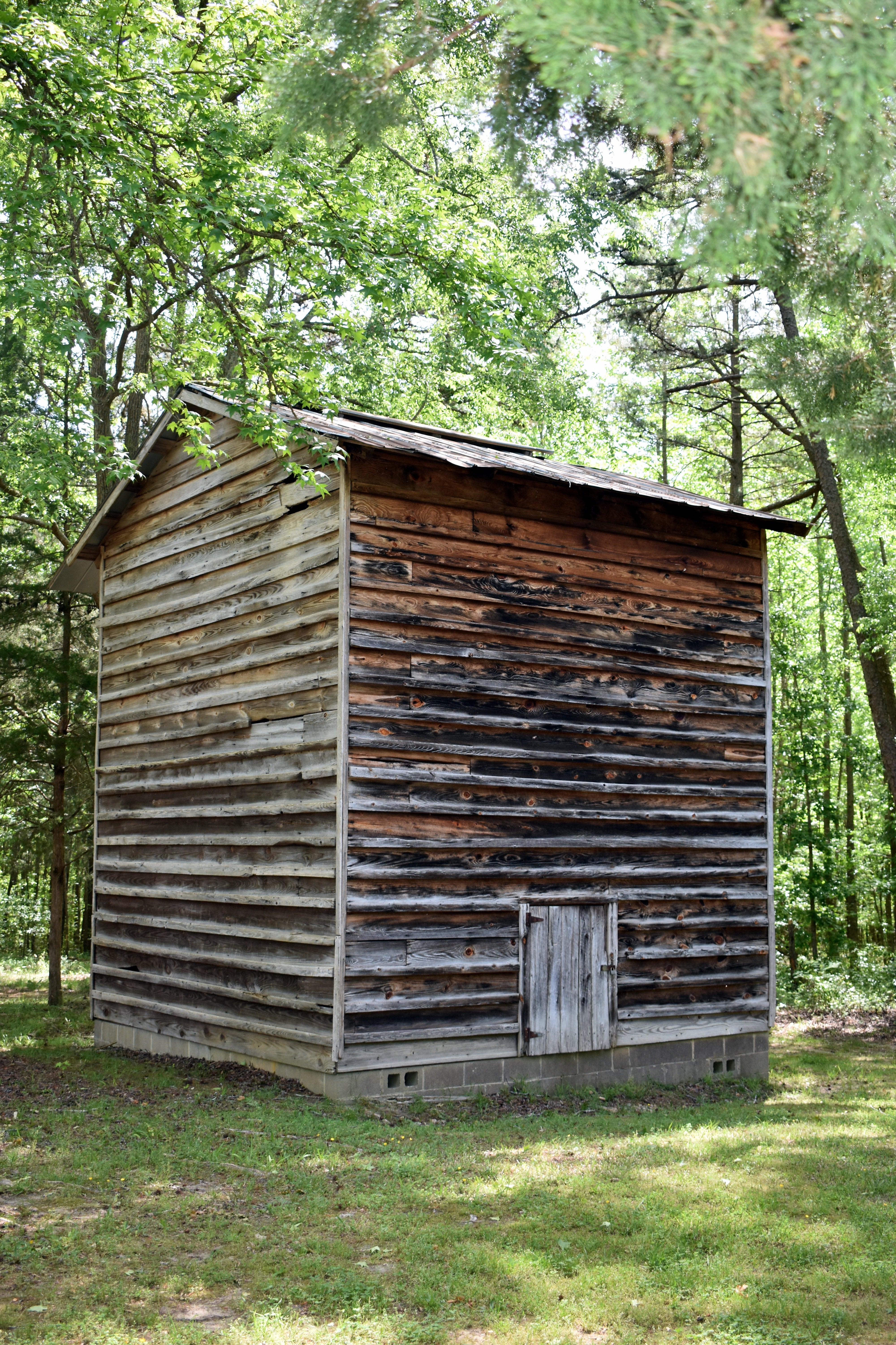 This old tobacco barn is near the picnic shelter in the state park.