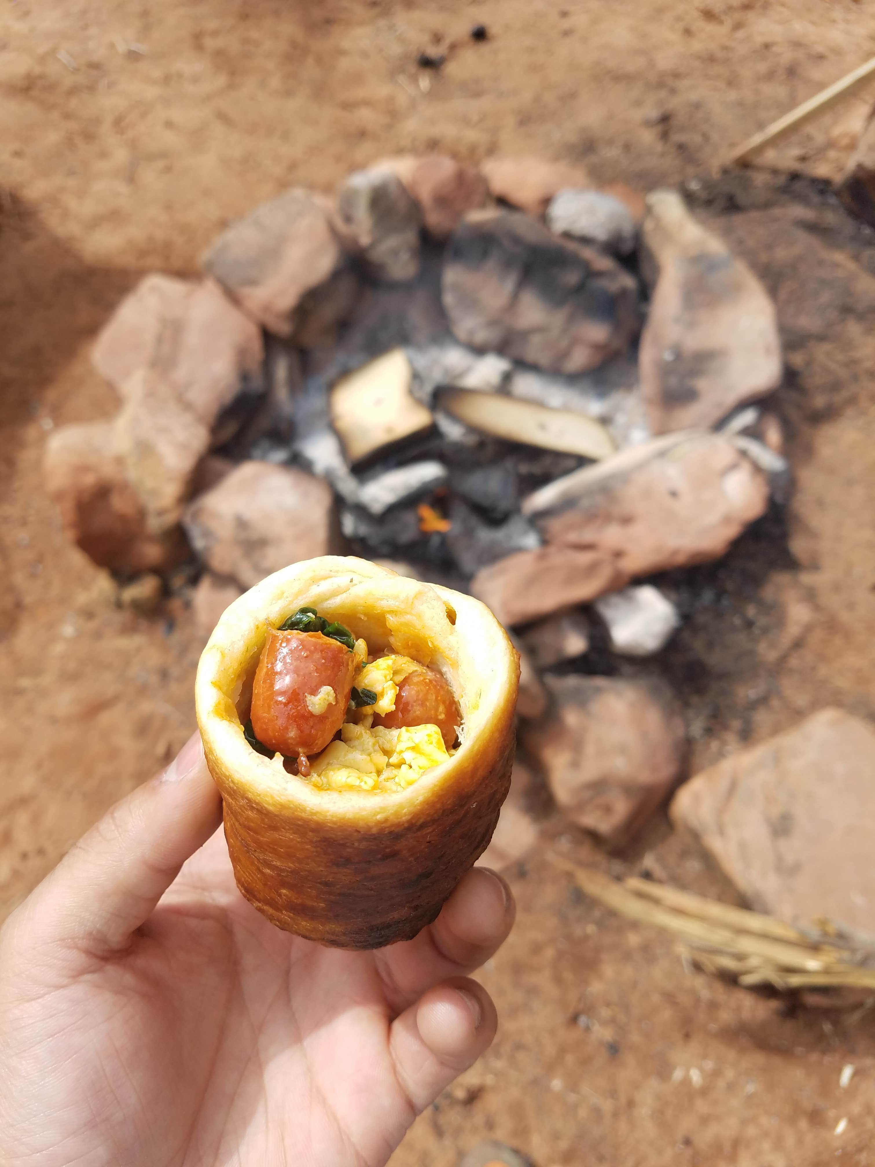 Alan B.'s photo of camping with pets at Water Canyon Cliffside Cabin L and L near Hildale, UT