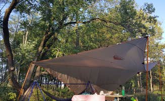 Kenpocentaur K.'s photo of tent camping at Dayton Metro Parks (Five Rivers Metroparks) near California, KY