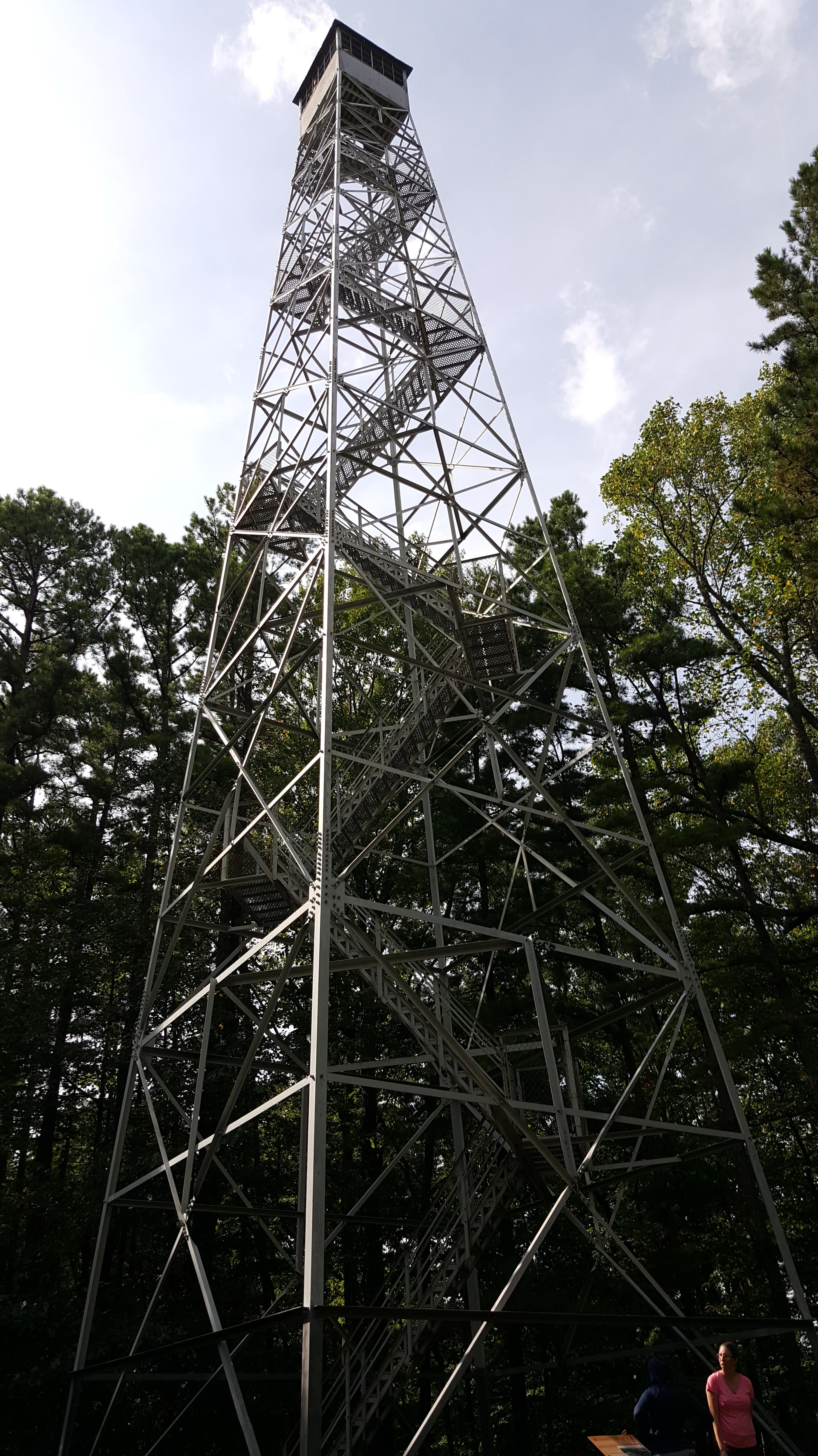 Fire tower that we hiked up to see the view.