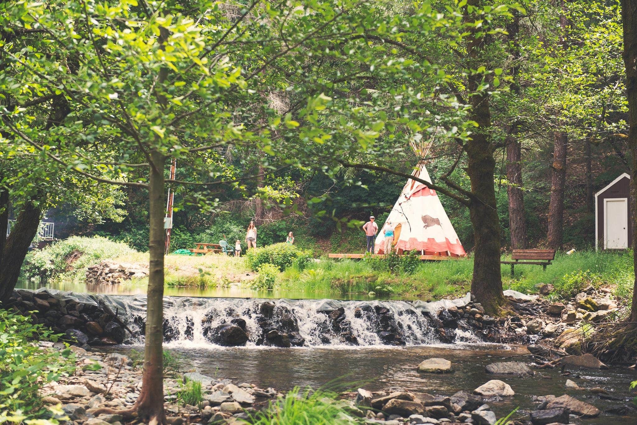 Greg R.'s photo of tent camping at Camp Nauvoo near Rancho Cordova, CA