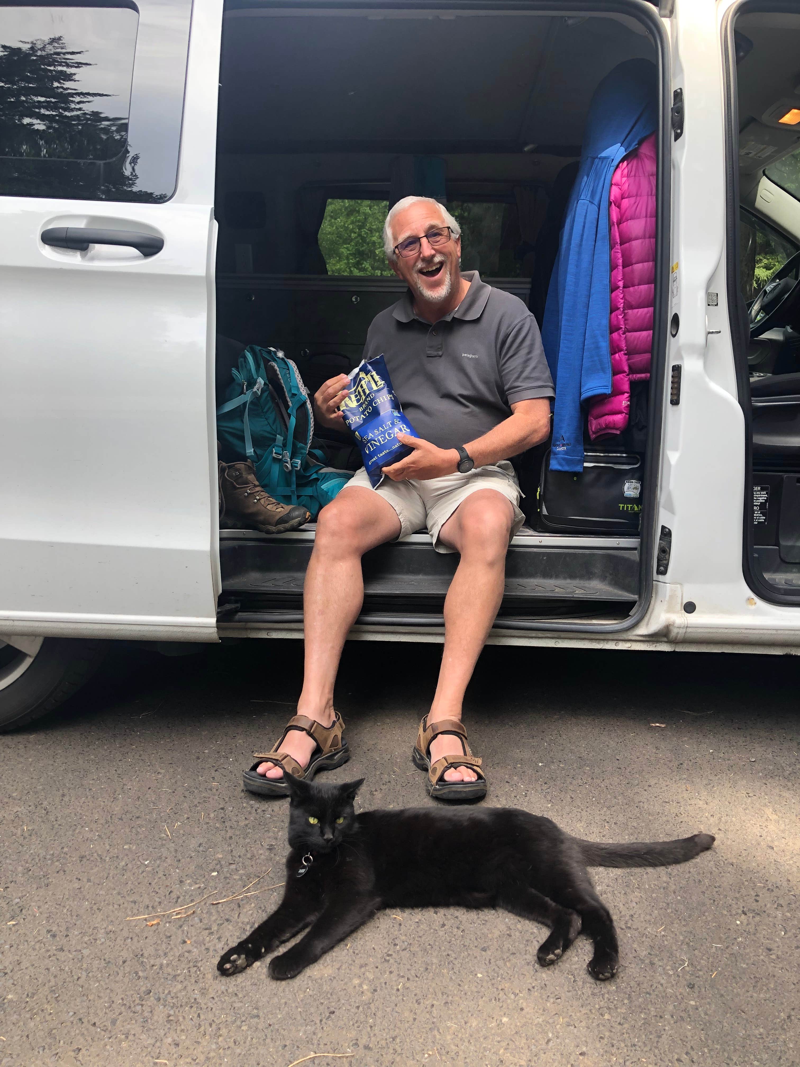 Lee D.'s photo of camping with pets at Toll Bridge Park Campground near Hood River, OR
