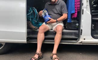 Lee D.'s photo of camping with pets at Toll Bridge Park Campground near The Dalles, OR