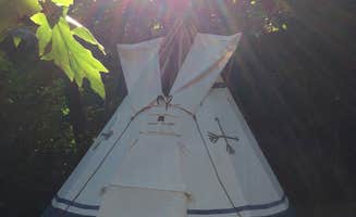 Jeannie .'s photo of tent camping at Camp Nauvoo near Gold Hill, CA