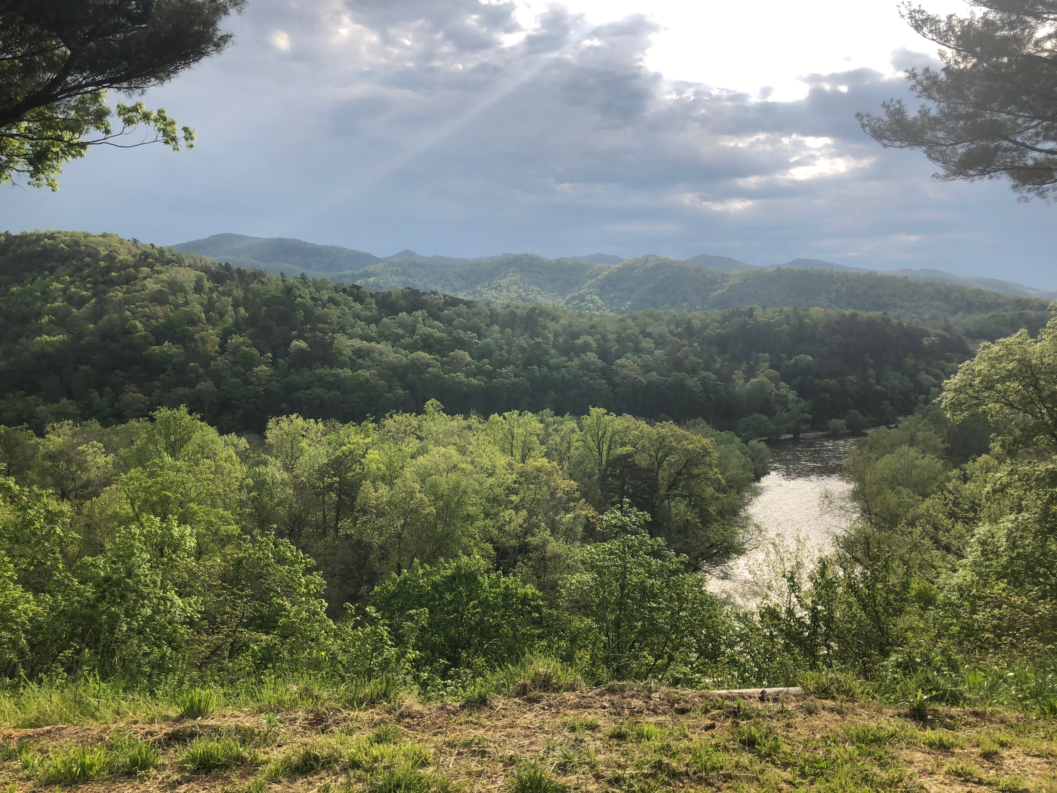 Views of French Broad River from Barn Porch
