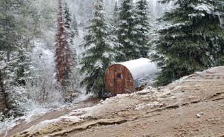 Thomas B.'s photo of tent camping at Strawberry Park Hot Springs near Yampa, CO