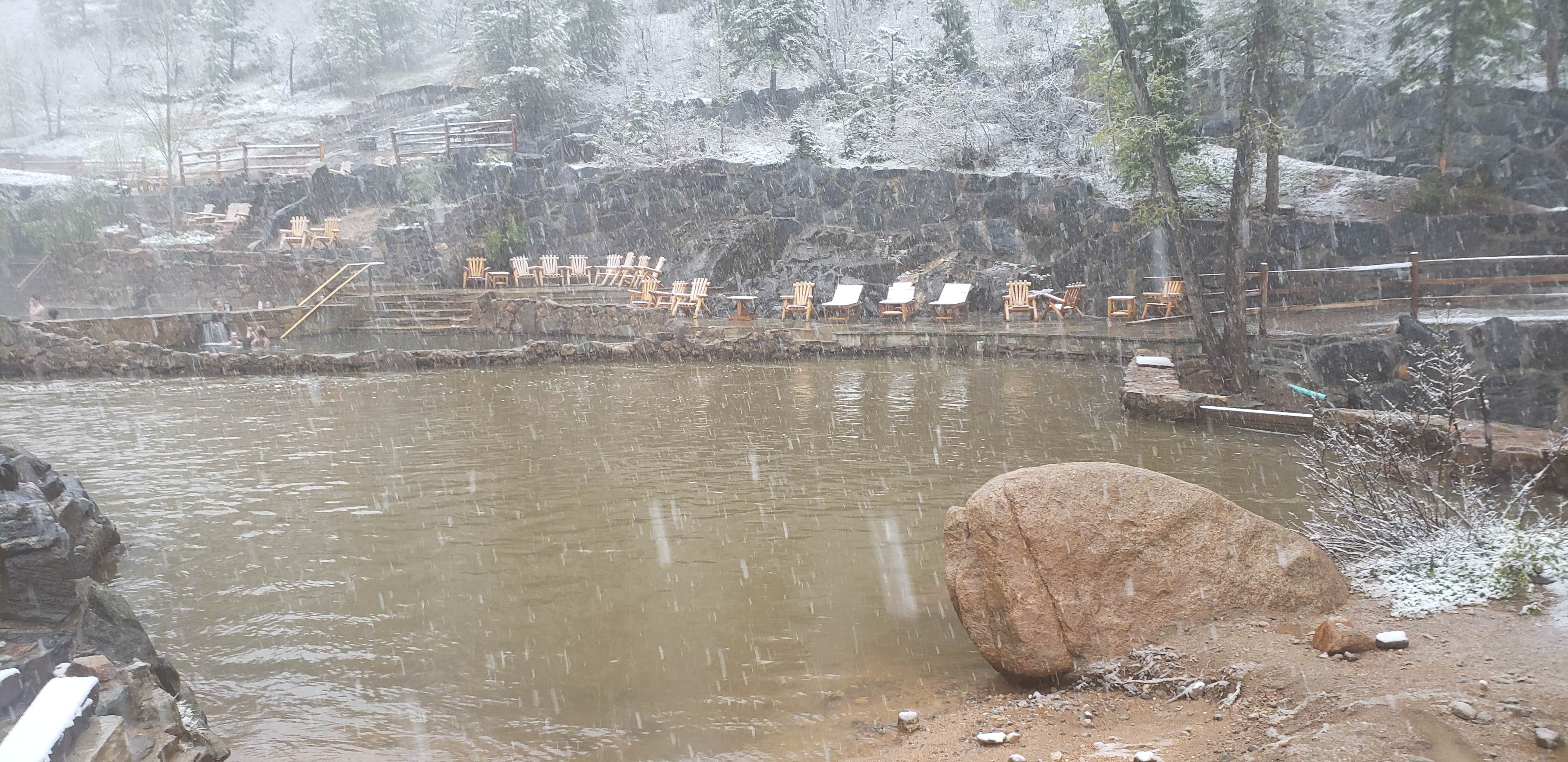 Camper-submitted photo at Strawberry Park Hot Springs near Clark, CO