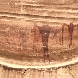Pictographs not far from camp