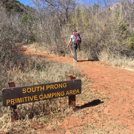 South Prong Primitive Camping Area entrance