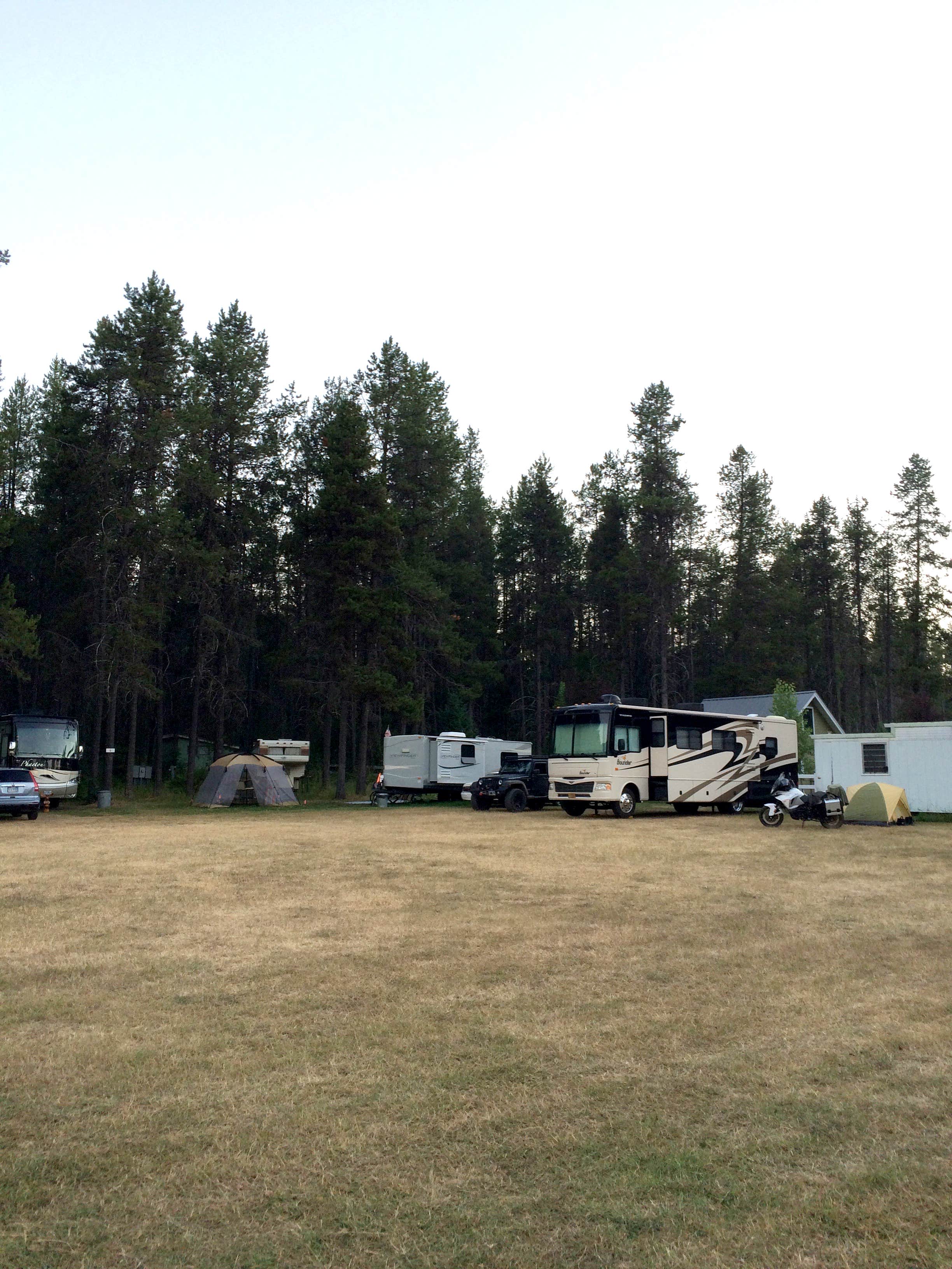 Corinna B.'s photo of rv camping at San-Suz-Ed RV Park, Campground and Bed & Breakfast near West Glacier, MT