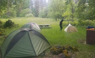 Brittany S.'s photo of tent camping at Ahjumawi Lava Springs State Park Campground near Burney, CA