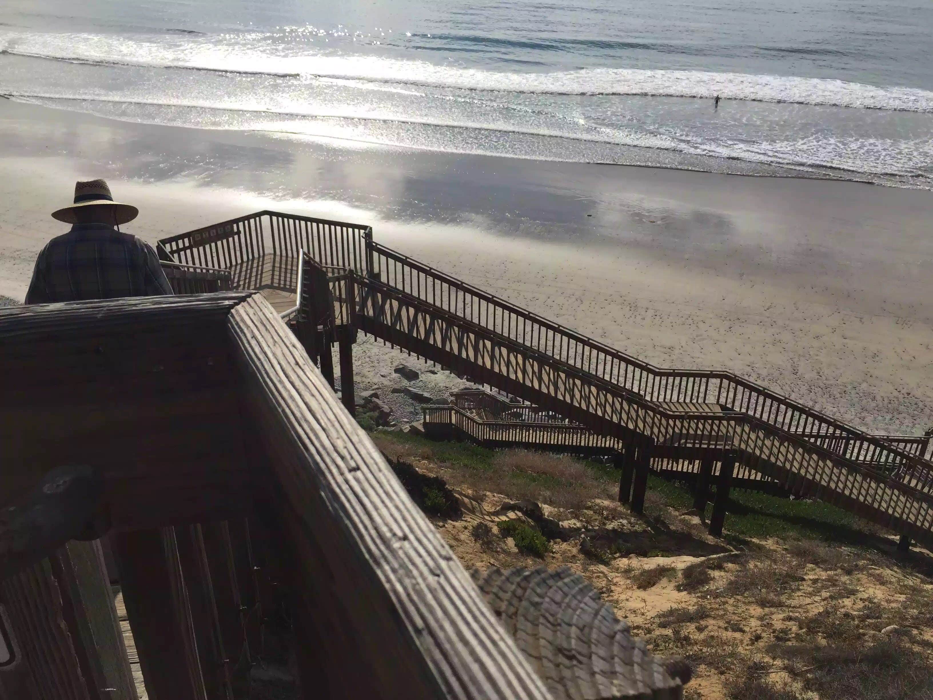 Steps to the beach