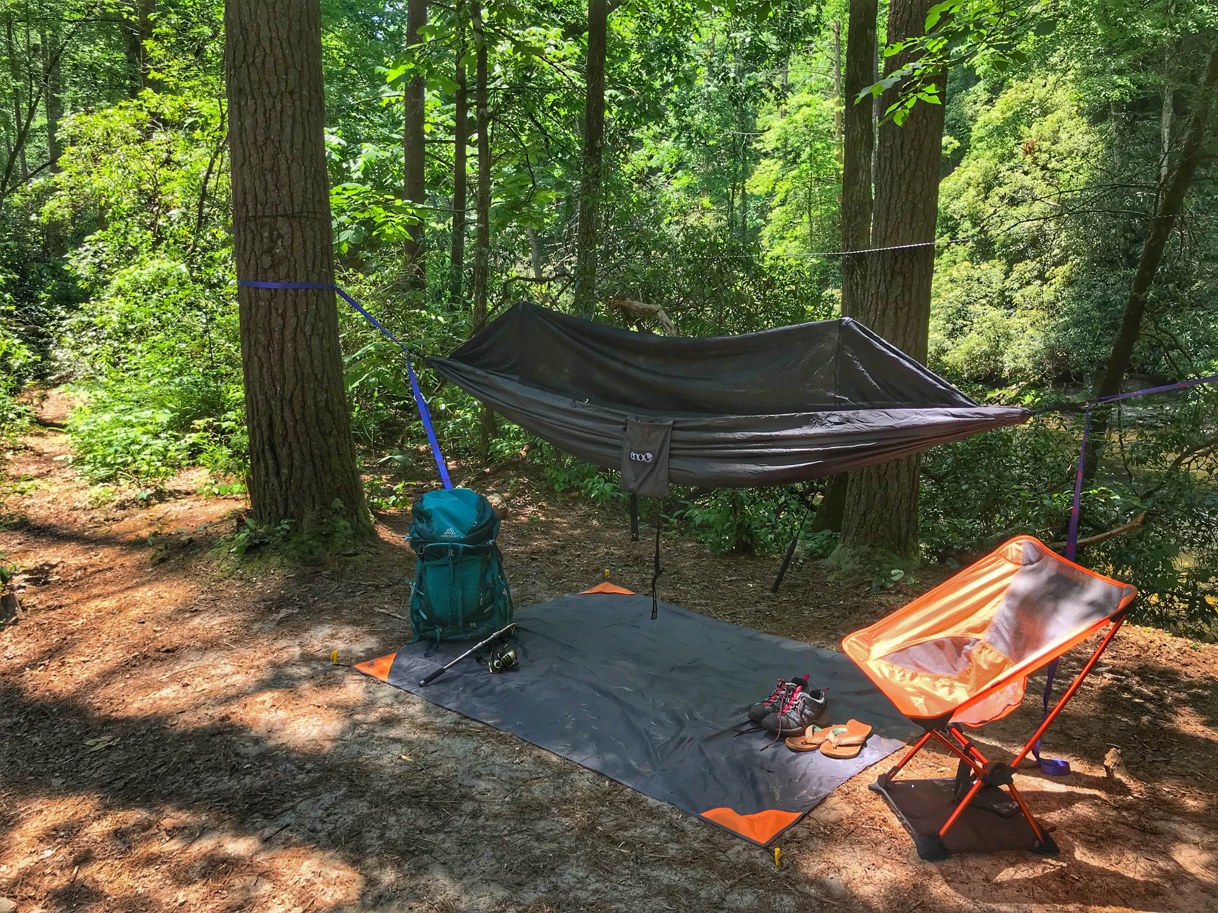Melissa  R.'s photo of tent camping at Burrells Ford in South Carolina