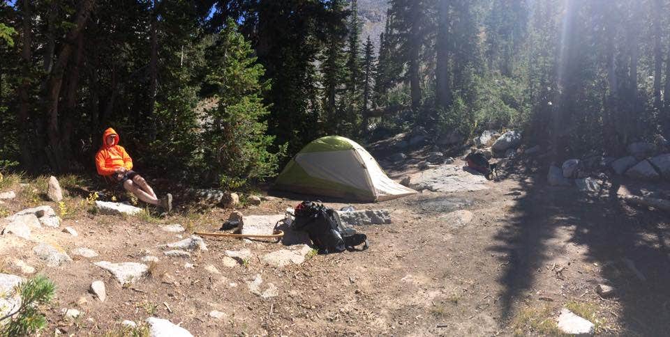 Derek E.'s photo of tent camping at Red Pine Lake near Orem, UT