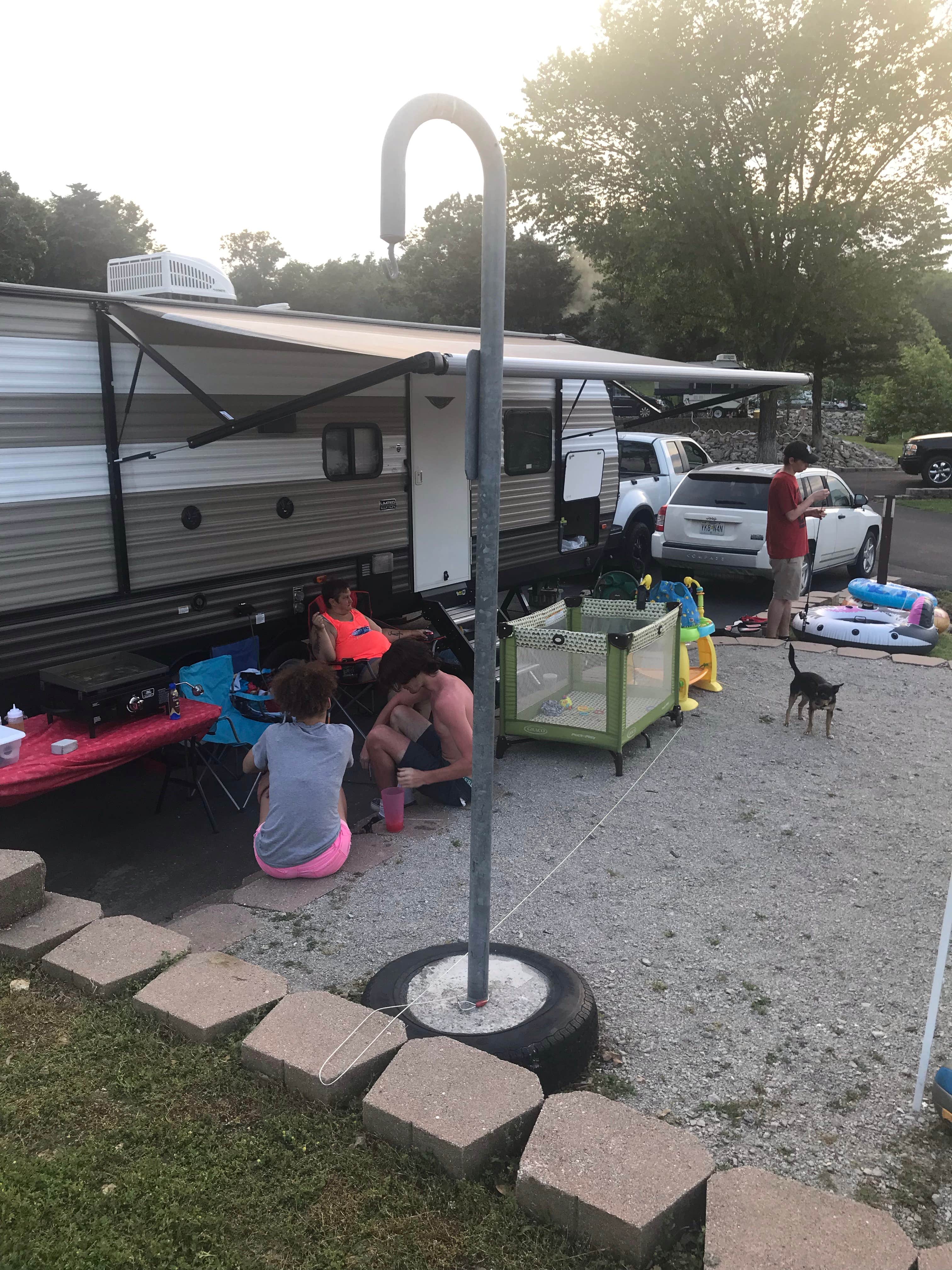 Rick S.'s photo of camping with pets at Campbell Point near Lampe, MO