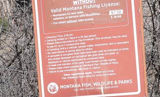 Camping near Cottonwood Creek: Prickly Pear Fishing Access Site, Wolf Creek, Montana