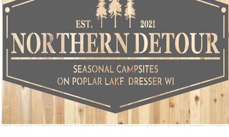 Camping near Wildwood  RV Park &  Campground: Northern Detour RV Site on Poplar Lake, Dresser, Wisconsin