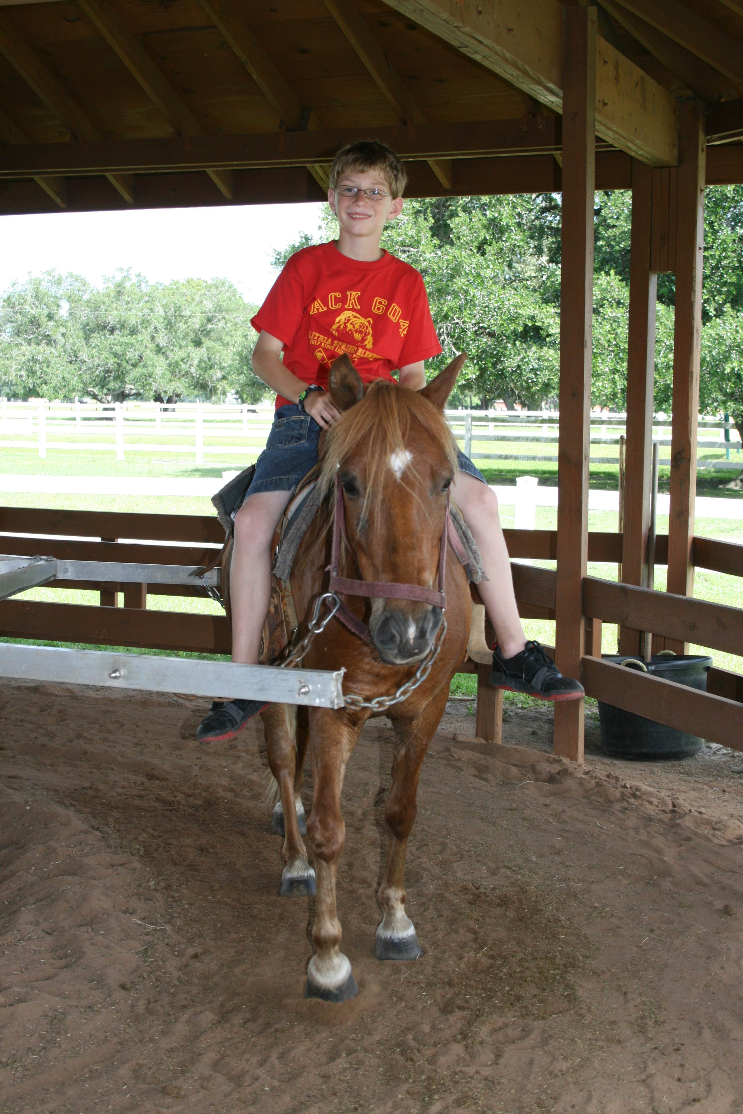Christy C.'s photo of camping with a horse at Westgate River Ranch Resort & Rodeo near Indialantic, FL