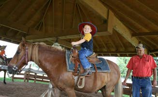 Christy C.'s photo of camping with a horse at Westgate River Ranch Resort & Rodeo in Florida