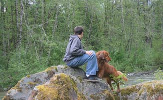 Shariah T.'s photo of camping with pets at Jim Creek Wilderness Recreation Area near Marysville, WA