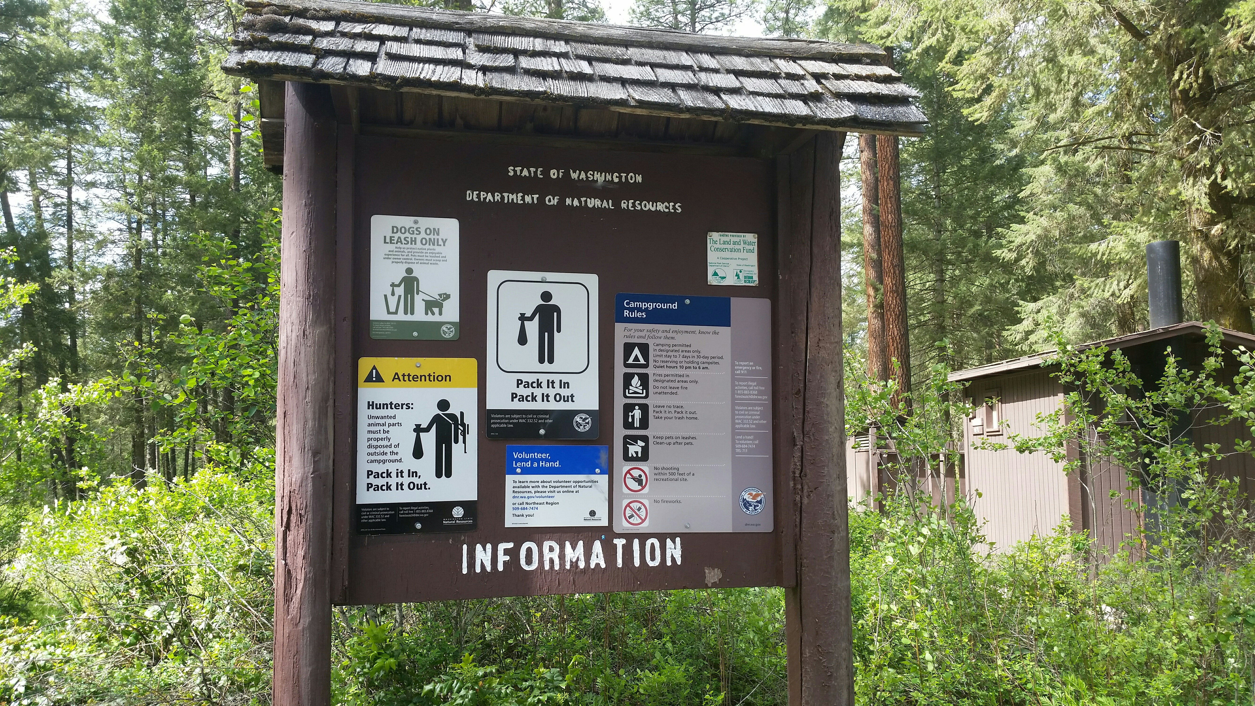Park info sign