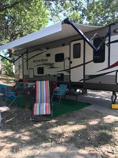 Ashley T.'s photo of rv camping at Chicken Creek near Tenkiller Ferry Lake