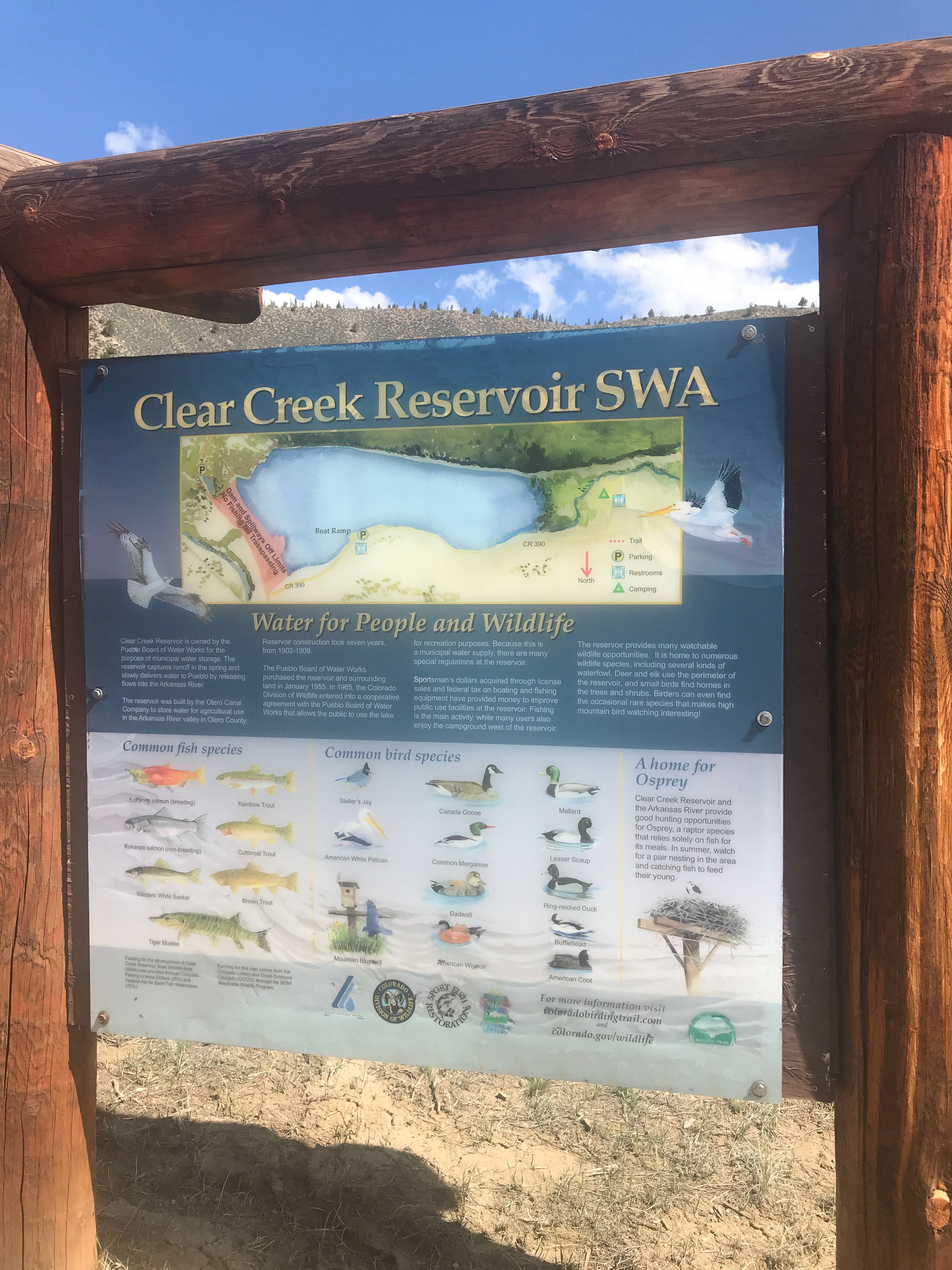 Camper submitted image from Clear Creek Reservoir - 1