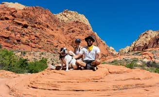 Gustavo O.'s photo of camping with pets at Red Rock Canyon National Conservation Area - Red Rock Campground near Las Vegas, NV