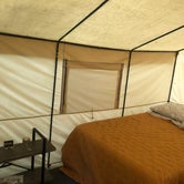 Plush glamping tent!
