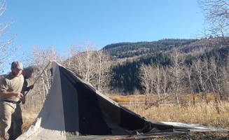 Derek E.'s photo of a dispersed camping area at Slate Creek Dispersed Campground near Alta, UT