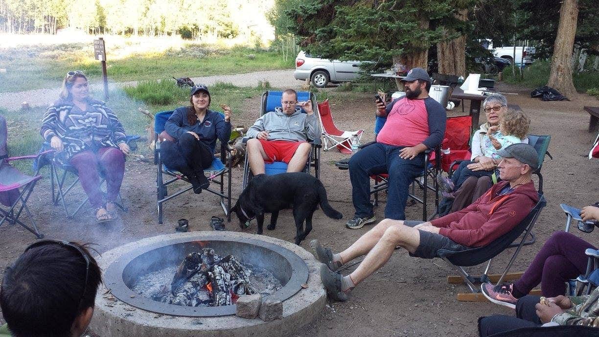 Derek E.'s photo of camping with pets at Gooseberry Creek Campground near Manti, UT