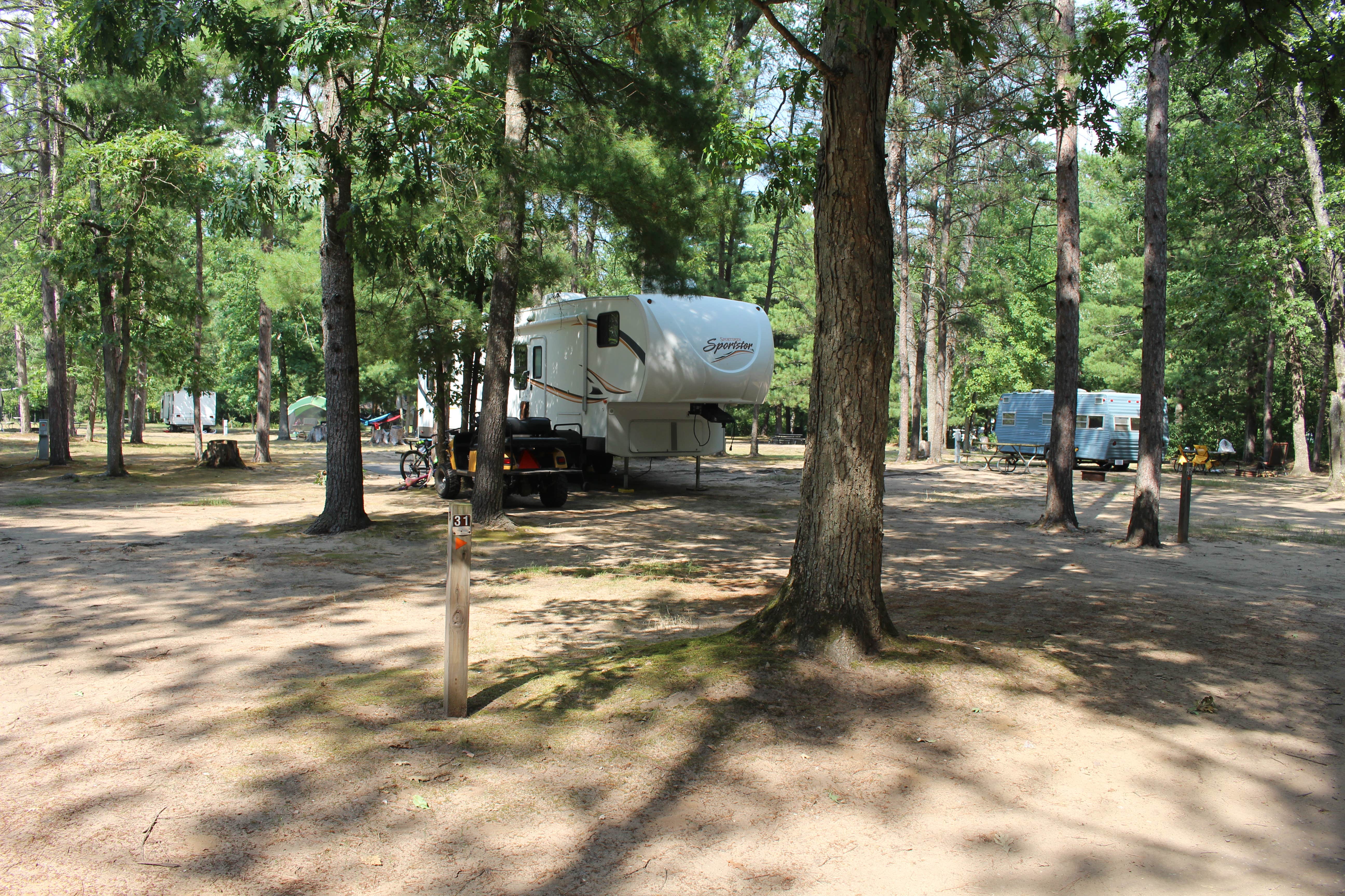 Hayley B.'s photo of rv camping at Twin Oaks RV Campground and Cabins near Custer, MI