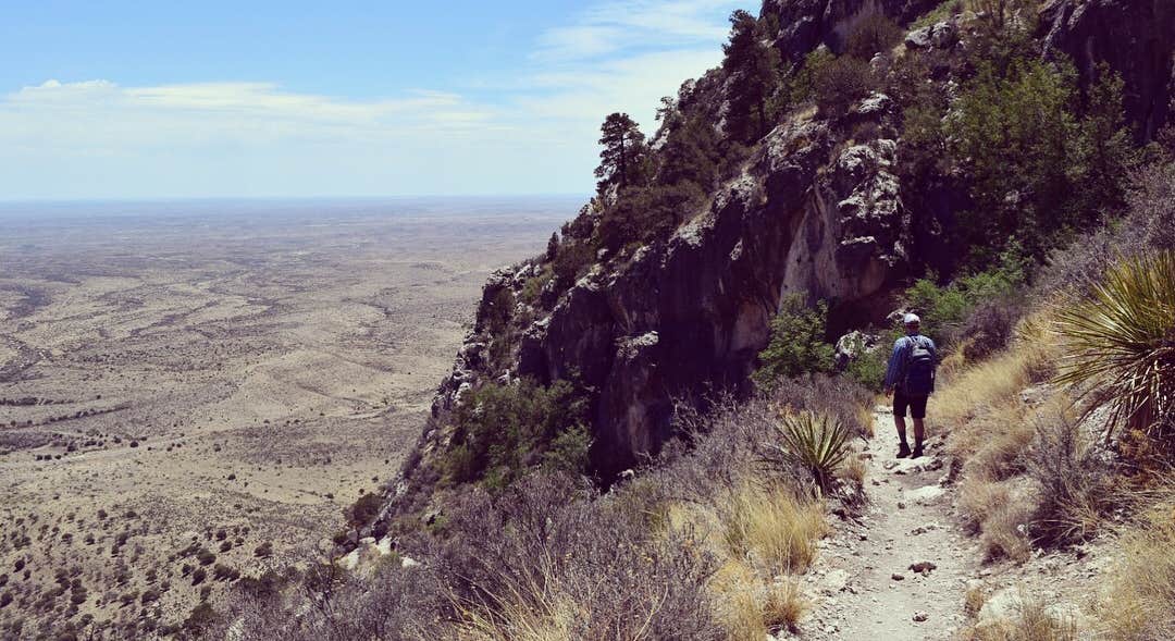 Pine Springs Campground Nearby Hiking Trail in Guadalupe Mountains National Park
