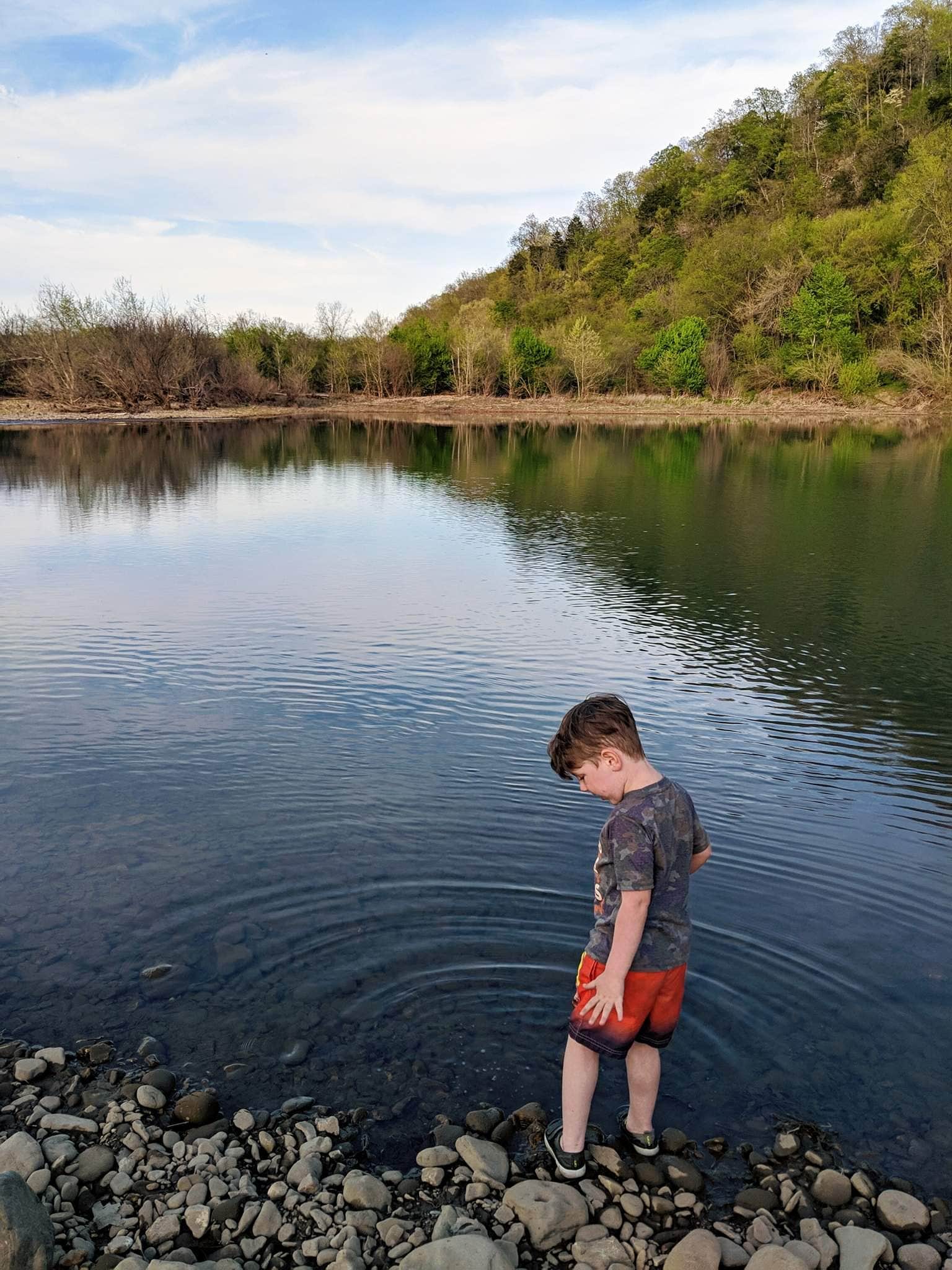 Shelly J.'s photo of a dispersed camping area at Woolum Dispersed Area — Buffalo National River near Greeson Lake