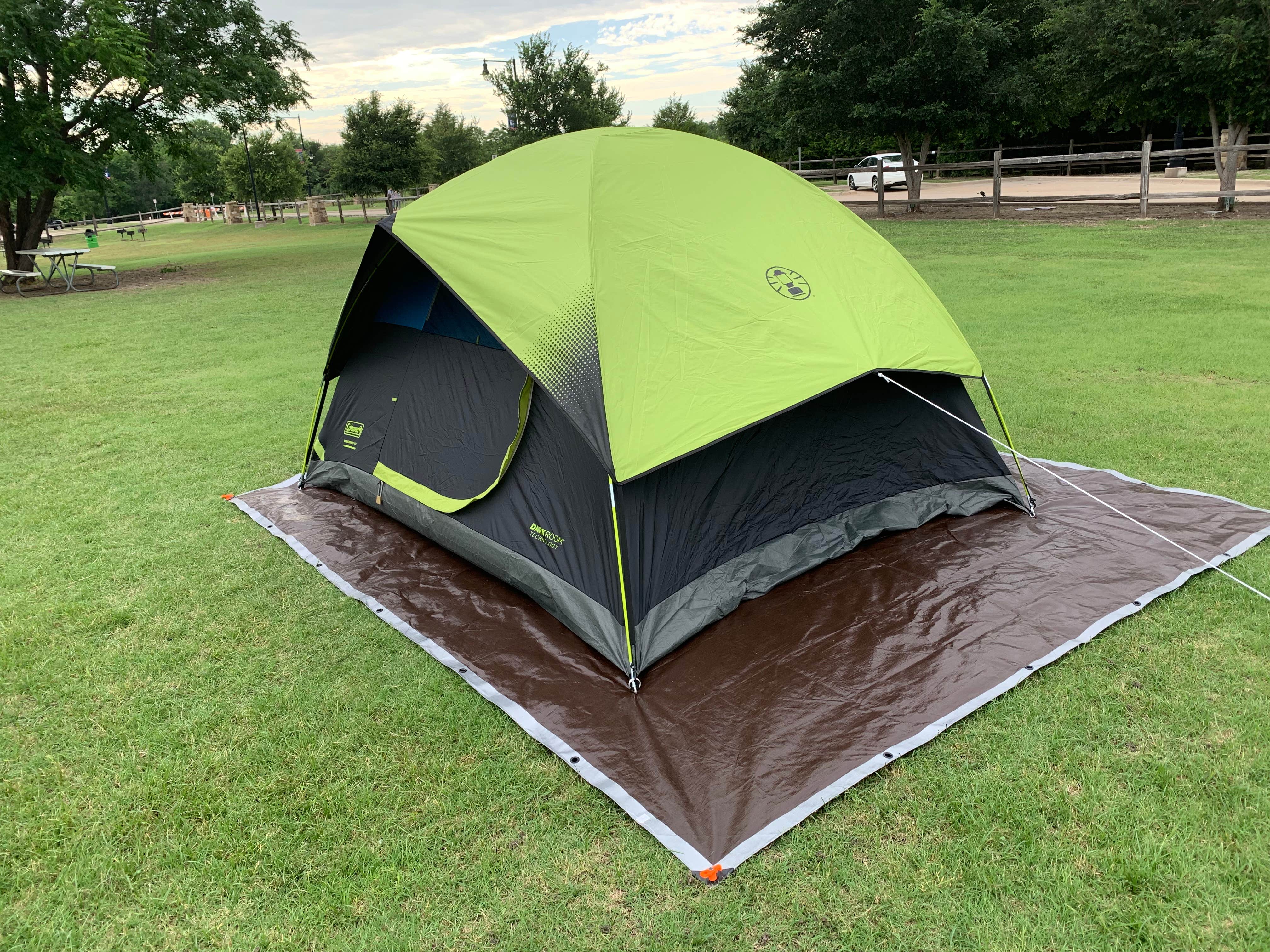 Joshua O.'s photo of tent camping at Little Elm Park near Rowlett, TX