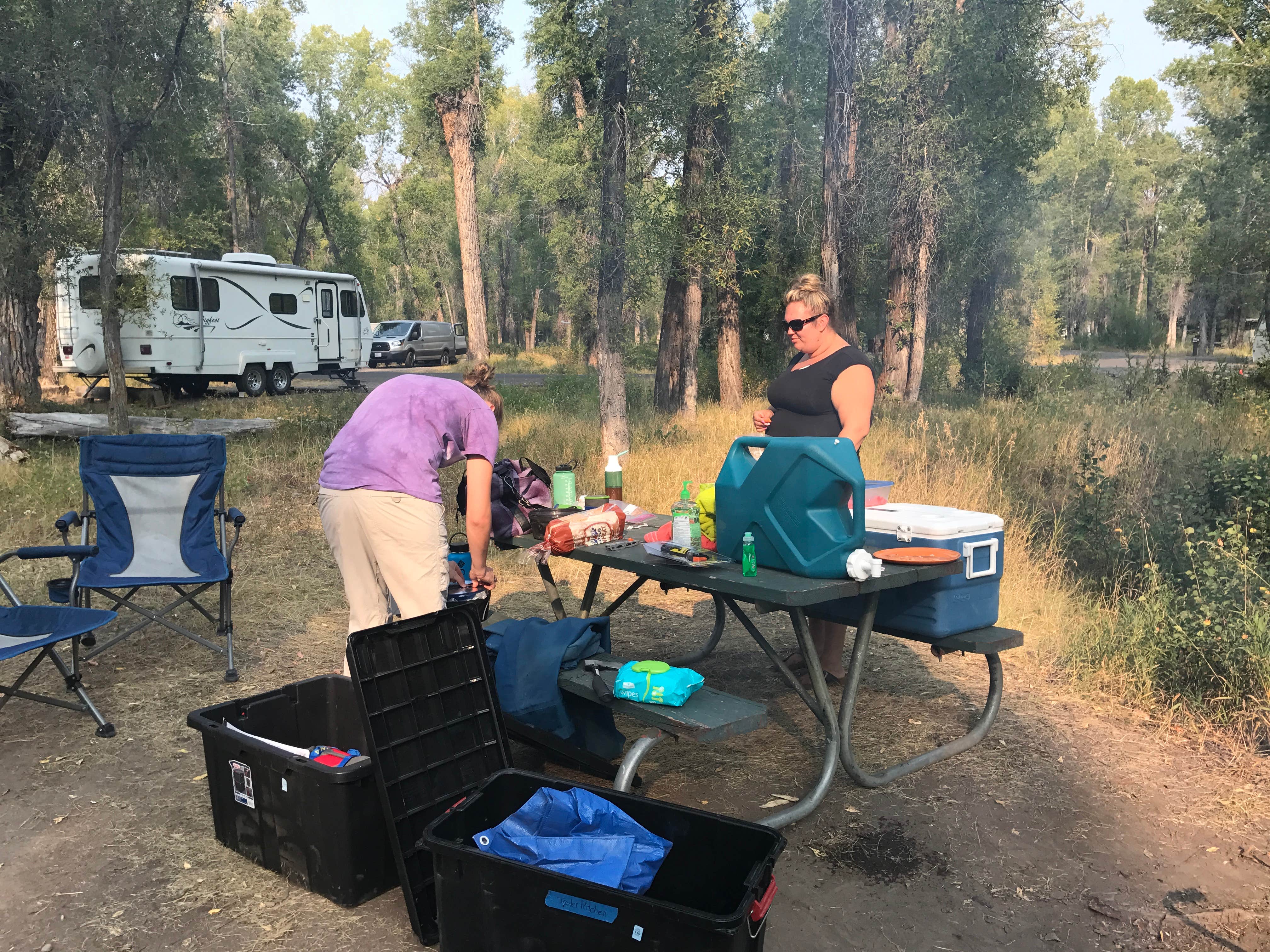 Alli S.'s photo of rv camping at Gros Ventre Campground — Grand Teton National Park near Moran, WY