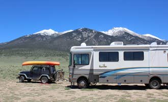 Camping near Great Sand Dunes Dispersed: Sacred White Shell Mountain, Blanca, Colorado